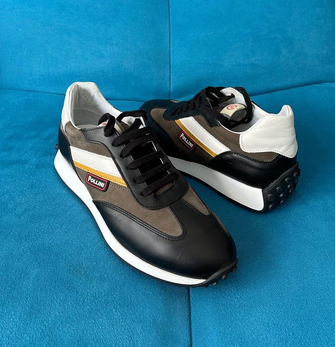 Pollini skóra, 28 cm, roz. 43, -50%, Made in Italy