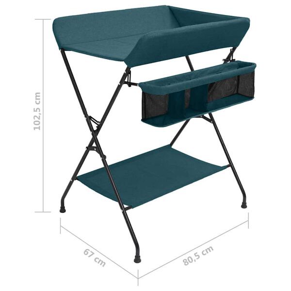 Mesa Muda-fraldas ferro verde