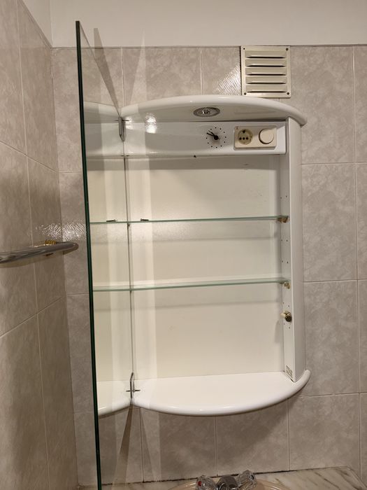 Espelho Armário de Casa de Banho 80x60 cm com Arrumação