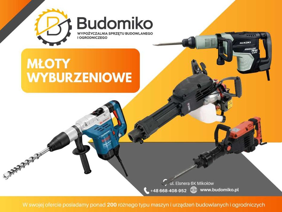 Wynajem młot wyburzeniowy/ Hikoki / Yato/ Bosch