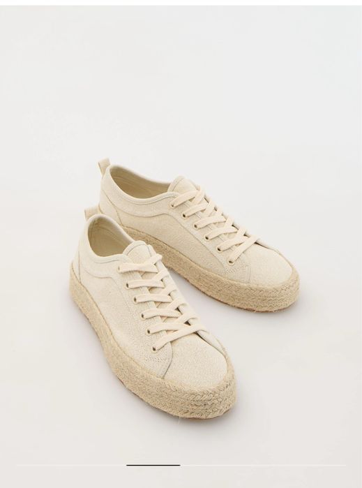 Кеди мокасини Reserved з плетеною підошвою, літні