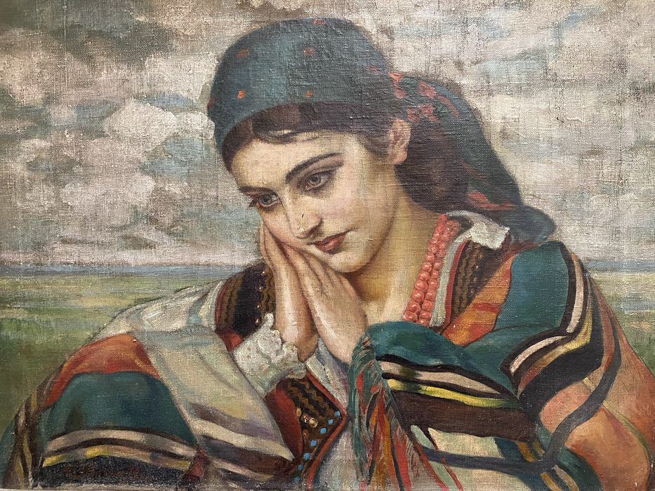 Obraz olejny portret krakowianka Kamila Bukowska