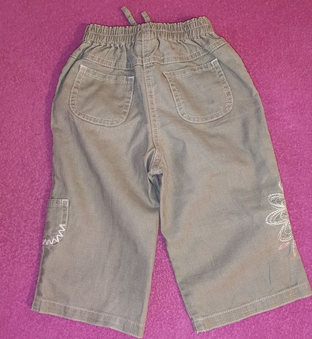 Lniane spodnie dla dziewczynki