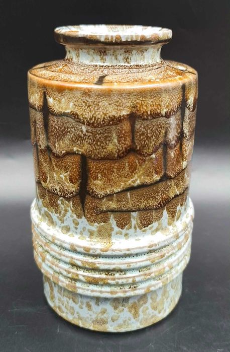 Wazon VEB Haldensleben 2915 Brutalizm Fat Lava 1970 Gramann