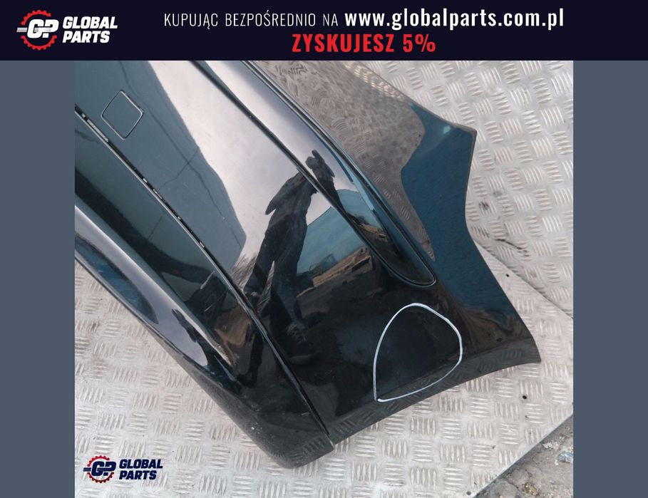 BMW E87 Zderzak Tylny Schwarz 2 Czarny 668