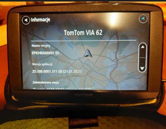 Nawigacja TomTom VIA 62 EU45 6” WiFi Bluetooth Mapy Europa
