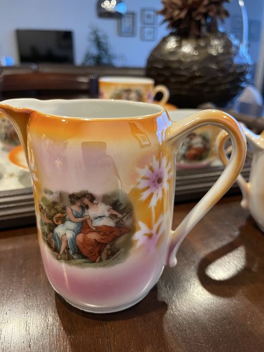 Serviço chá porcelana muito antigo