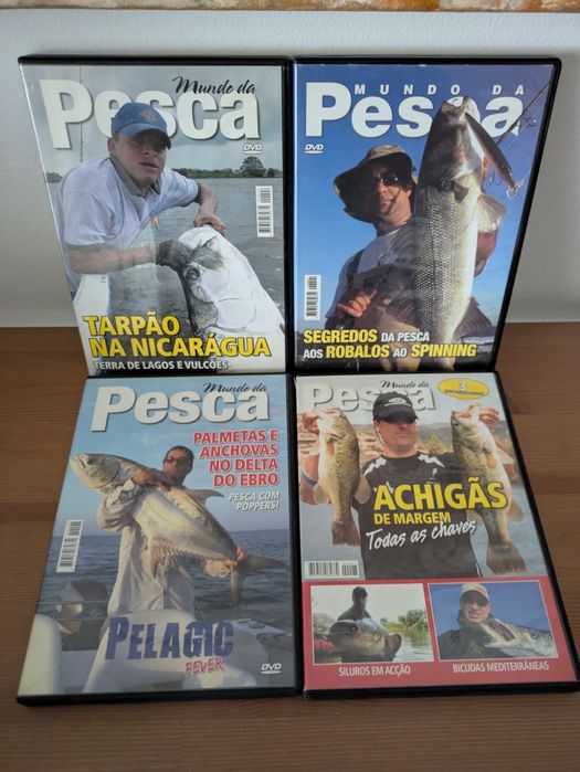 12 DVDs Pesca e Pesca Submarina "Mundo da Pesca"