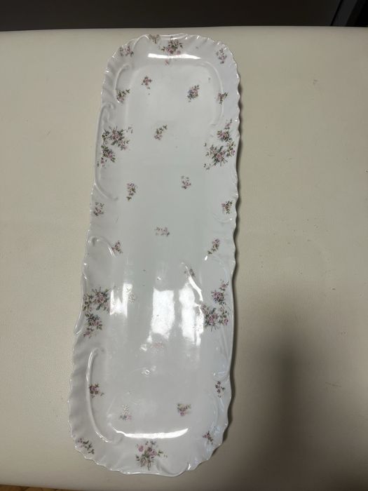 Блюдо большое антикварное, начало XXвека прямоугольное