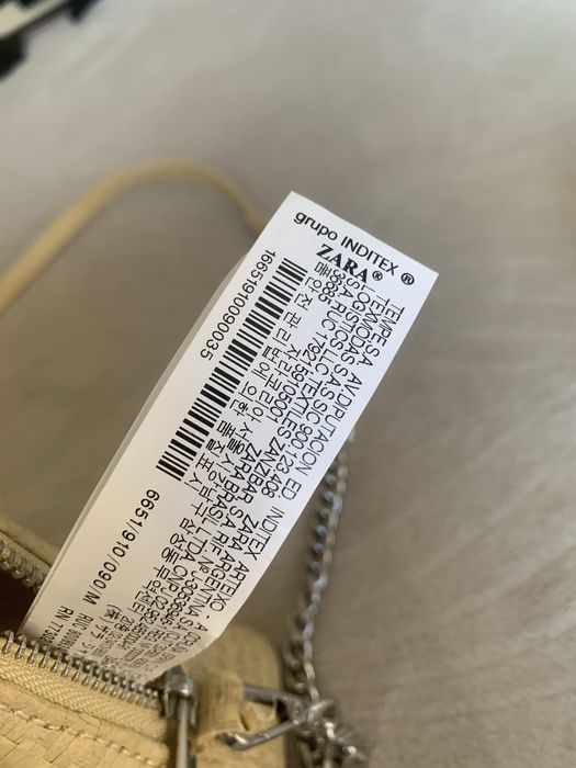 Torebka plecioną diamenty ozdobna plażowa koszyk wiklinowa ZARA