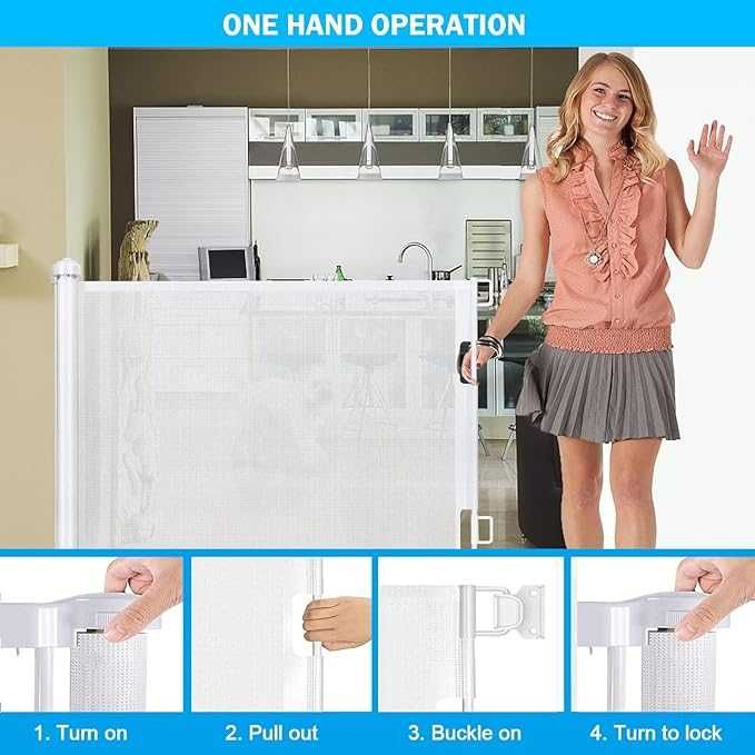 Bramka zabezpieczająca Wodondog Baby Safety Door 0-150cm