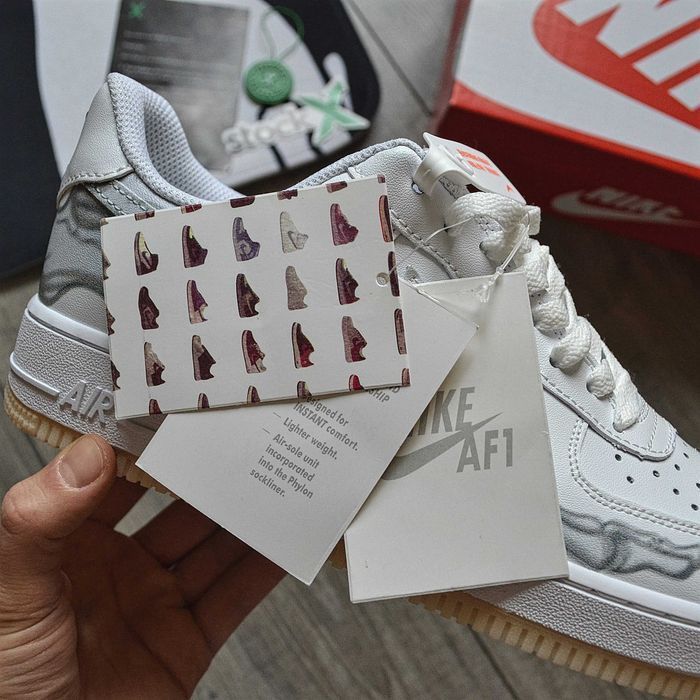 Мужские кроссовки Nike Air Force 1 Low QS 'Skeleton' Размеры 40-45