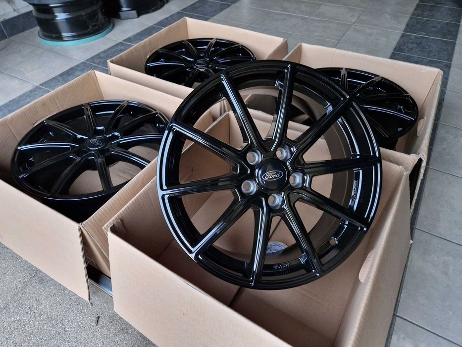 Alufelgi 17 5x108 Ford Mondeo Kuga C S-Max Focus Galaxy Edge Czarne 5#