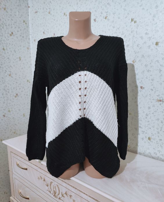 Теплый свитер кофта вязаная женская р  L-48