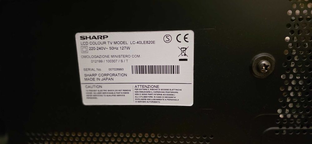 Smart TV SHARP LCD 40 cali HDMI