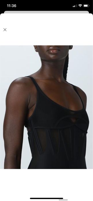 Сукня mugler, корсетна сукня