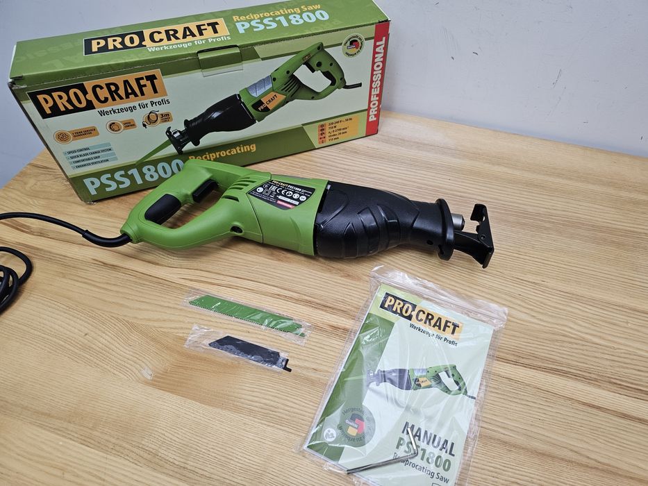 Мощная Сабельная пила ProCraft P1800 115мм Пропил Гарантия 36мес