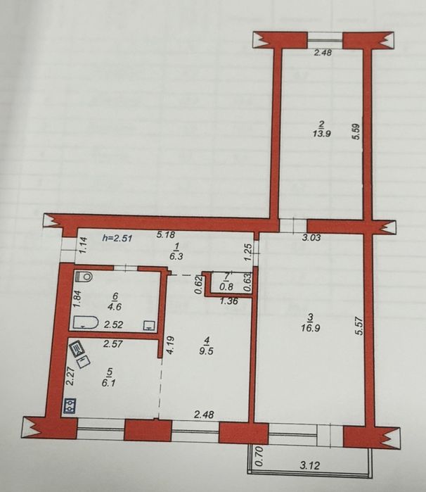 3к, а/о, ремонт ,вул.Вінницька