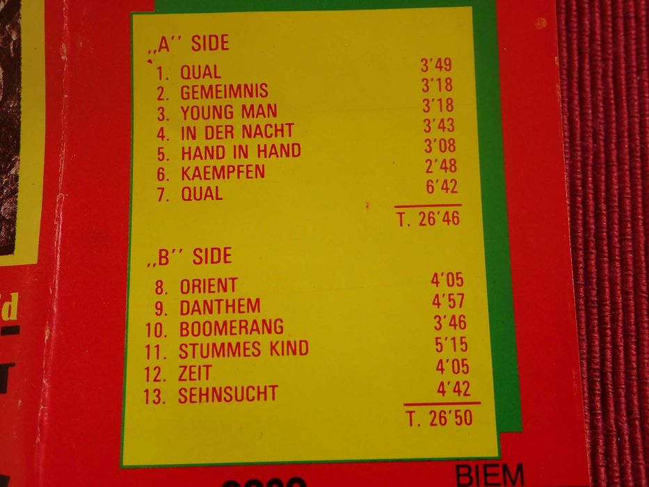 Xmal Deutschland-kaseta magnetofonowa