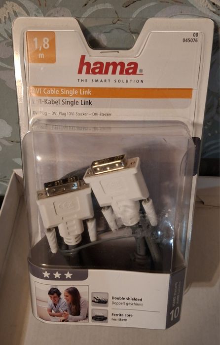 DVI-D Dual Link Hama 1.8 m. Германия!