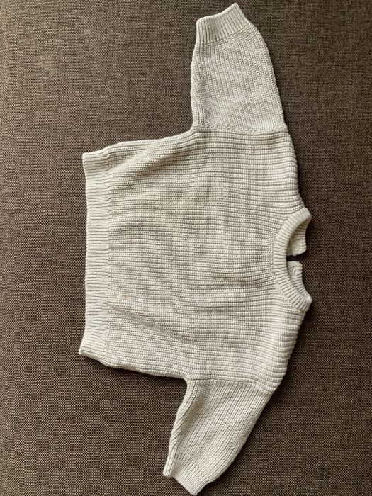 Дитячий плетений светр бежевий 62-68 H&M 2-4м