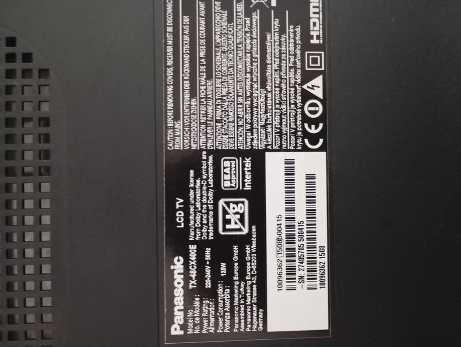 Placas elétricas TV Panasonic