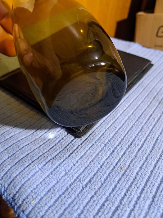 Ваза, цветное,  оливковое, стекло, Муранское, старая винтажная, декор