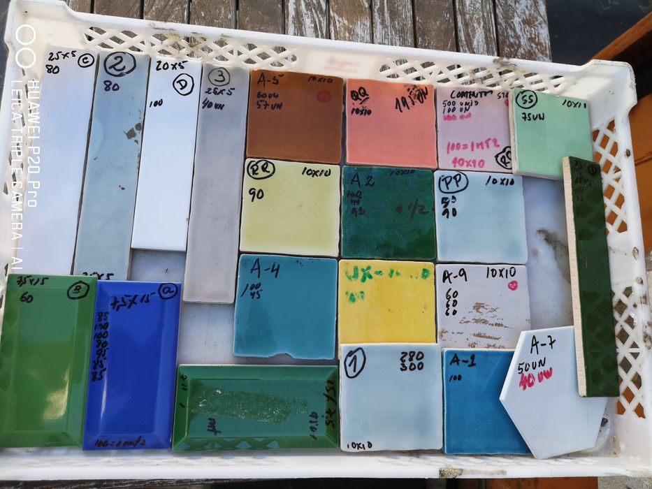 Azulejos semi artesanais Novos várias medidas e cores