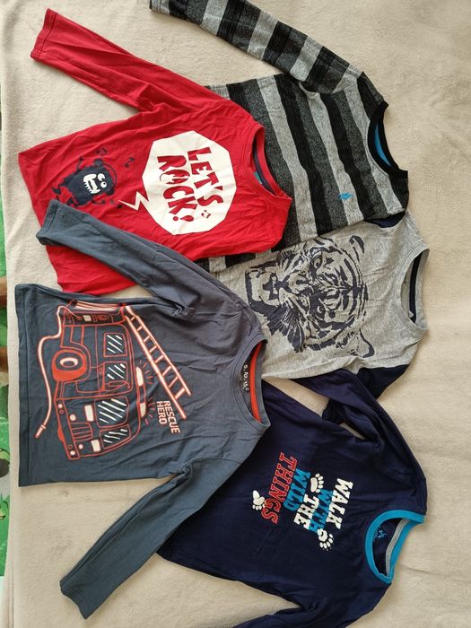 Zestaw bluzek koszulek z długim rękawem