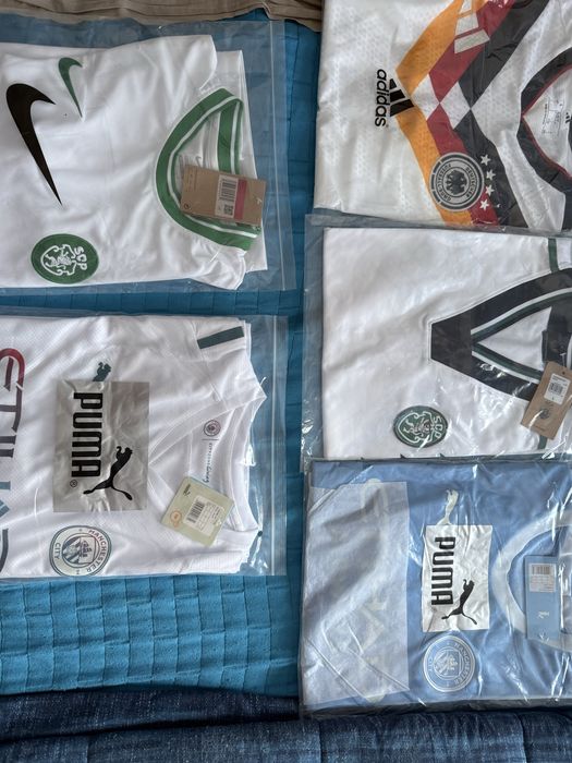 Camisolas de clubes e seleções