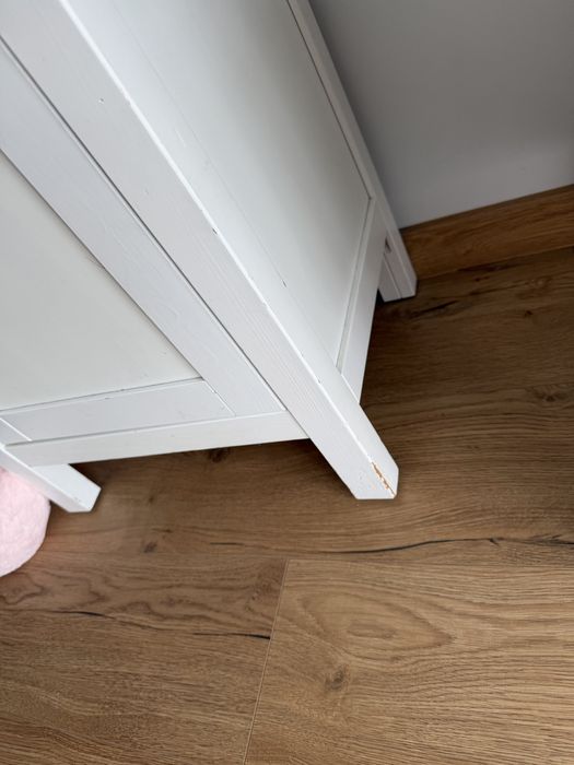 Witryna szklana ikea hemnes biala bejca