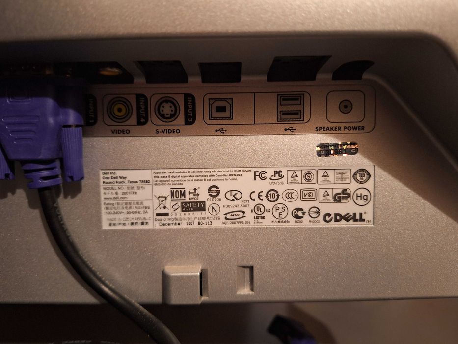 Monitor Dell 2007FPb