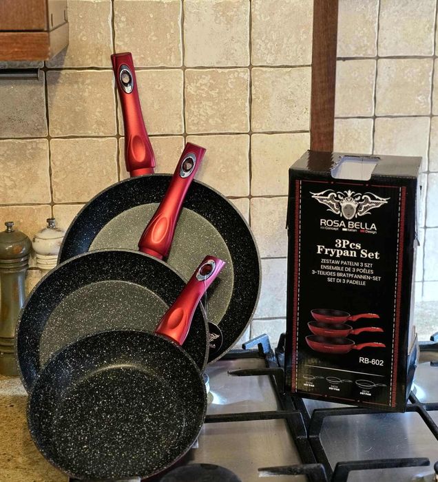 Zestaw Patelni ceramiczno Marmurowych