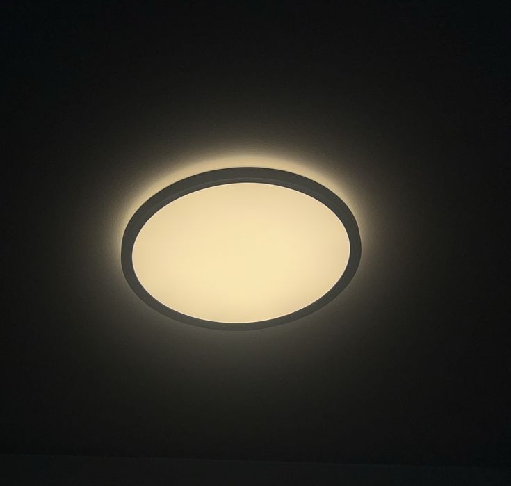 2 Plafony LED z pilotami czarne SLIM