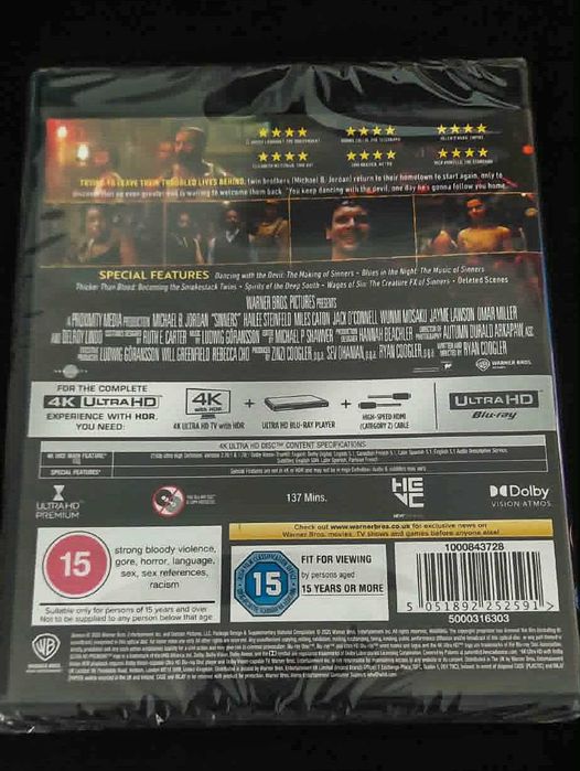 Sinners 4K UHD (sem legendas em PT)