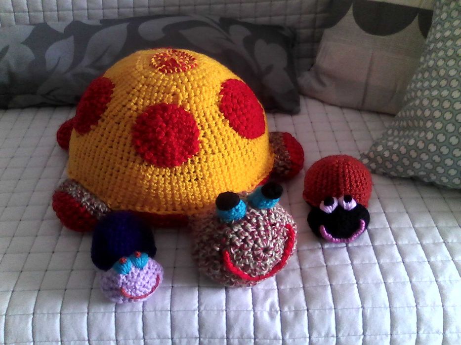 TARTARUGAS AMIGAS do AMBIENTE, em crochet feitas à mão - ECO-FRIENDLY TURTLES, handmade in crochet