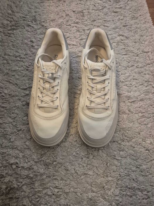 Sapatilhas Reebok em couro Club LTD Vintage R - Cru e cinzento