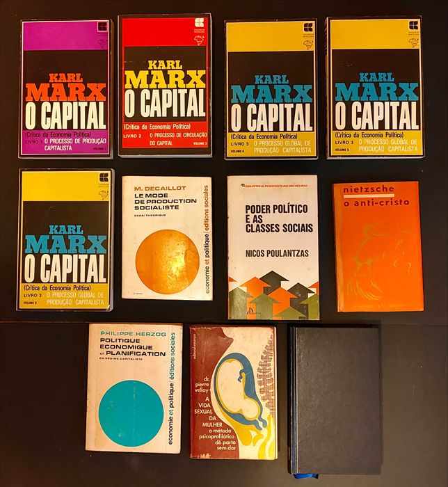 15 livros, raras edições. Lote 32€.