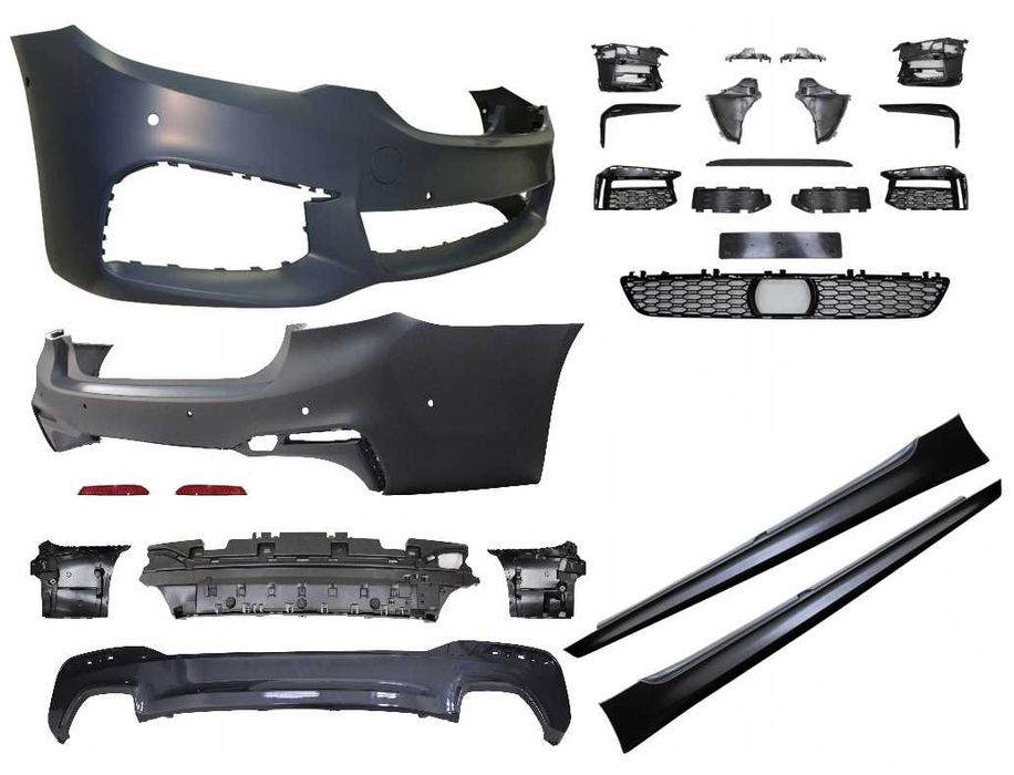 Bodykit BMW G30 Mpakiet zestaw zderzak przód tył progi pod LED/RADAR