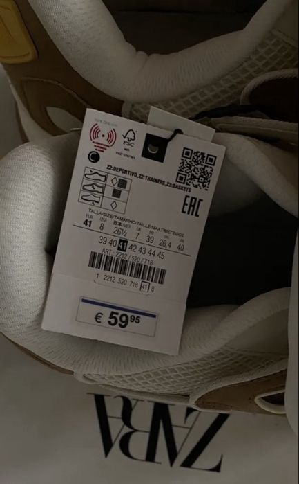Кросівки чоловічі Zara розмір 40, 41 жовті