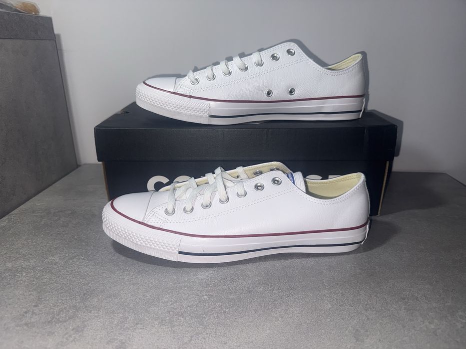 Converse low białe uni-sex w roz. 45