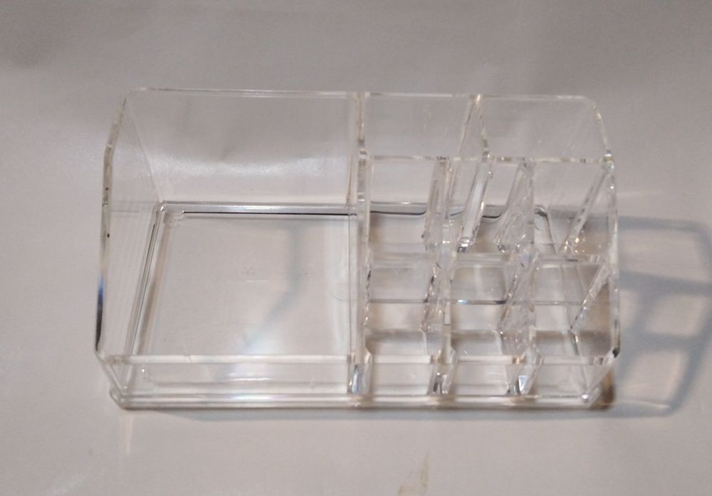 Conj suporte organizador de maquilhagem ou bijuteria + espelho duplo