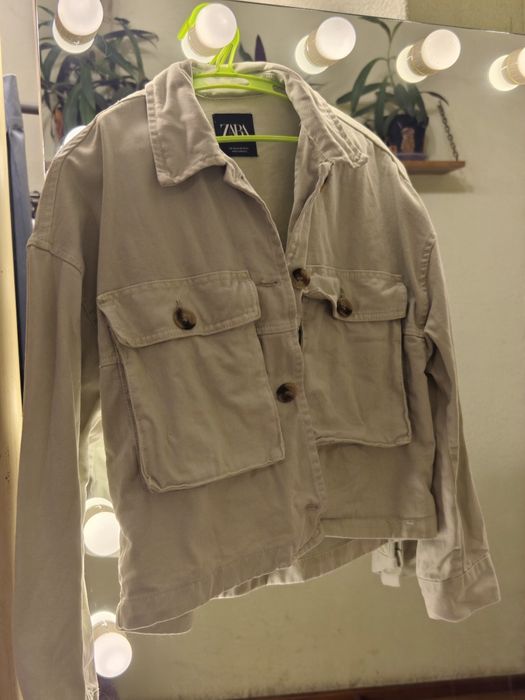 Джинсовка жіноча zara, колір м'ята