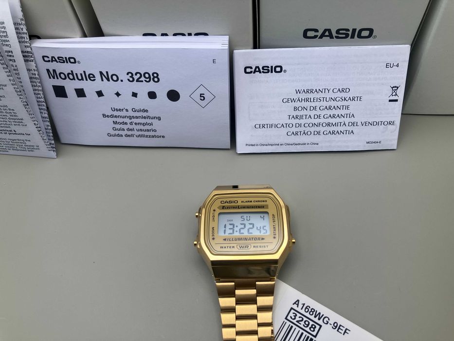 NOWY Casio Vintage A168WG | Złoty Klasyk | Unisex | Real Photo