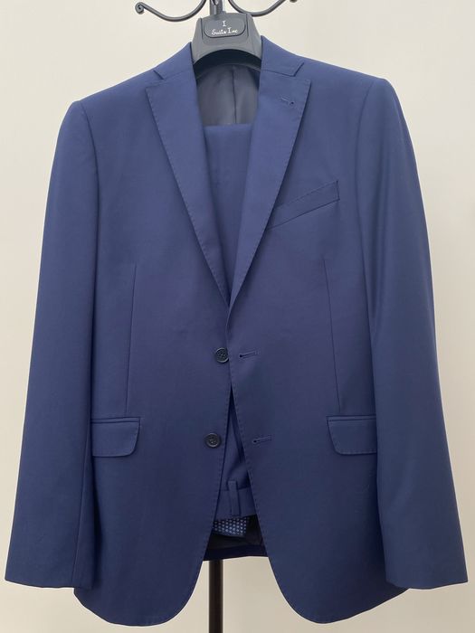 Fato homem slim fit azul, tam.48 - Usado 1 vez