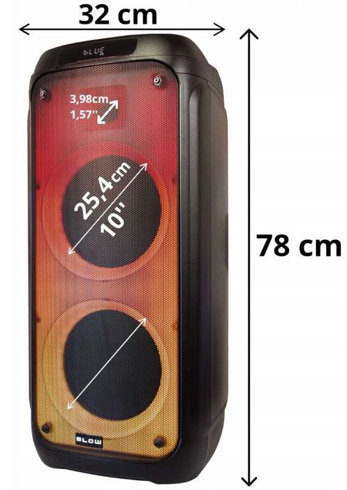 Kolumna Głośnik BLUETOOTH Radio USB MP3 KARAOKE DJ Wodzirej na Wakacje
