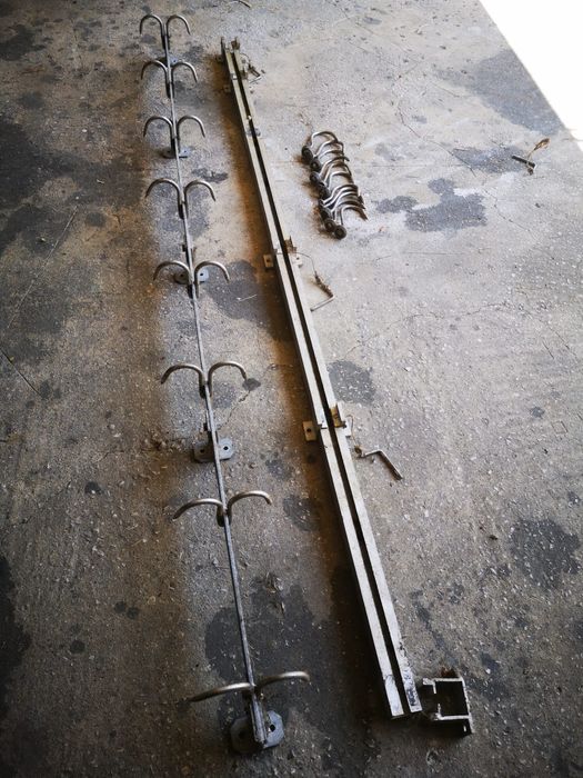 Ganchos + Trilho Pendurar Carne