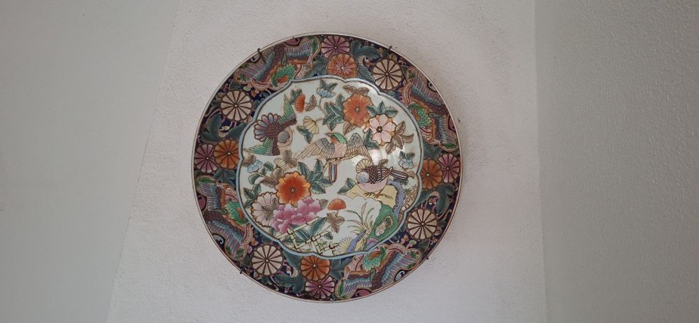 Prato chinês antigo 50 cm