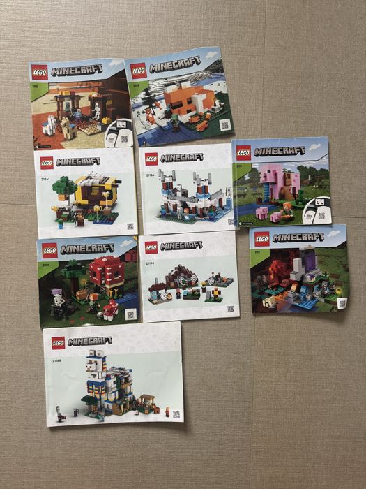 Lego Minecraf  21188 i wiele innycb zestaow