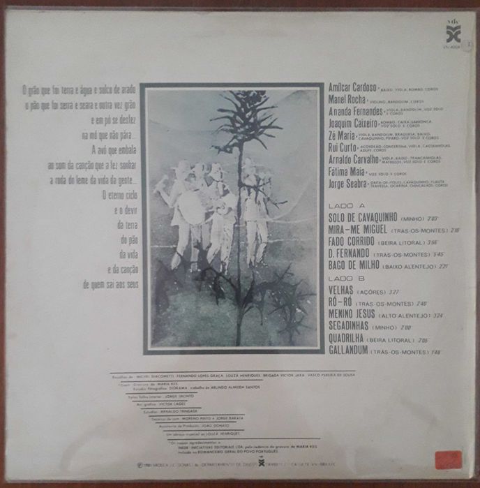 Brigada Vítor Jara disco de vinil "Quem sai aos seus"